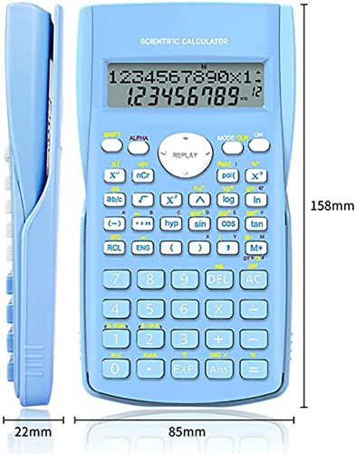 Small Calculator, 2-Line Desk Advance Scientific Engineering Calculators(White)