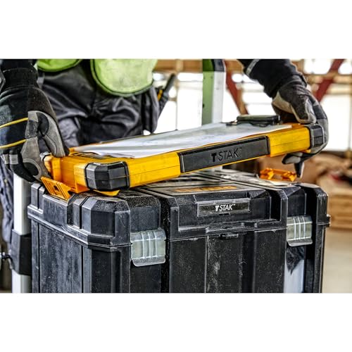 DEWALT DWST82732-1 TSTAK Clipboard Organiser LED Light Internal Pouch Metal Clip
