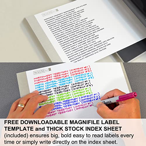 Ultimate Office MagniFile V-Bottom Hanging File Folders, Set of 20 Assorted