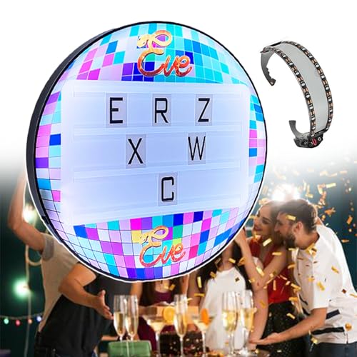 pealiritansemen LED Light Sign Changeable Letter Boards, LED Lighted Display Message Board with Letters Numbers, Hand Holding Light Up Sign Board, for Bar/Party/Home/Restaurant/Cafe