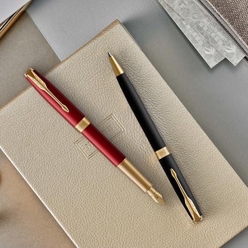 Parker Sonnet Ballpoint Pen, Stainless Steel with Palladium Trim, Medium Point Black Ink (1931512)