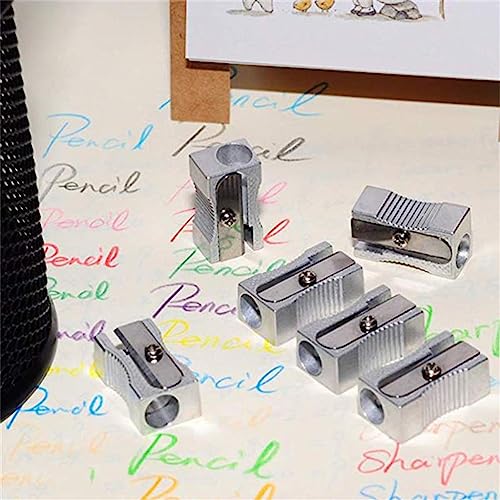 KLJUHGTR 10pc/Set Metal Pencil Sharpener Classical Girls Makeup Pen Drawing Writing Learning Tools School
