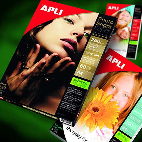 Apli Laser Paper Glossy Double-sided 210gsm A4 Ref 11833 [100 Sheets]