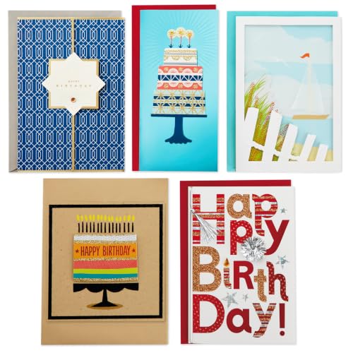 Hallmark All Occasion Handmade Boxed Set of Assorted Greeting Cards with Card Organizer (Pack of 24)—Birthday, Baby, Wedding, Sympathy, Thinking of You, Thank You, Blank