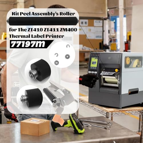 GETPARTS 77197M Kit Peel Assembly's Roller for The ZT410 ZT411 ZM400 ZT230 Thermal Label Printer 203dpi 300dpi