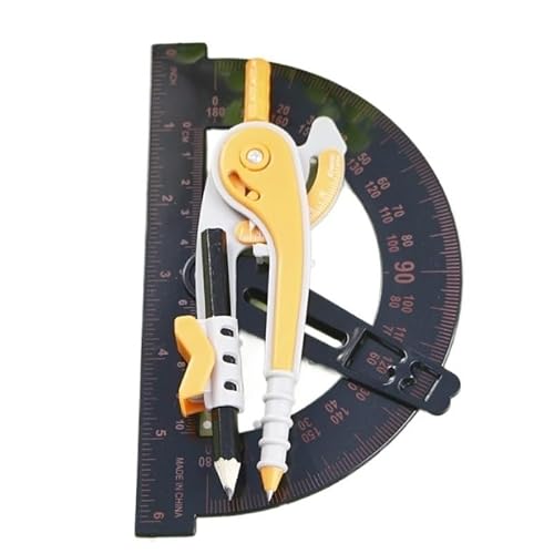 15cm Semi Circular Protractor Compasses Set
