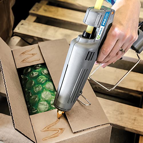 AdTech Professional High-Performance Industrial Hot Glue Sticks, 10" Light Amber, High Temp, Quick Set - Ideal for Packaging