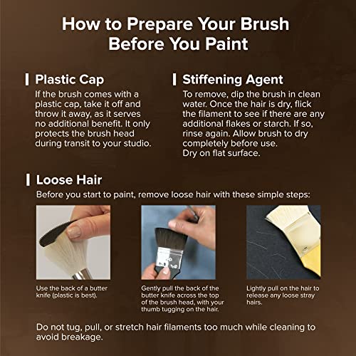 Silver Brush Limited Monza Short Filbert Oil and Acrylic Brush, Size 10