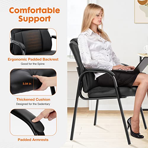 Sweetcrispy Waiting Room Chairs Set of 2, Executive Office Guest Chairs