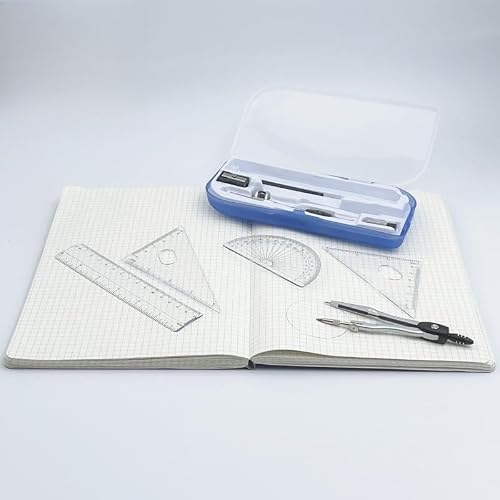 QVEZPRYX Set of Compasses Stationery Ruler Mathematical Tools