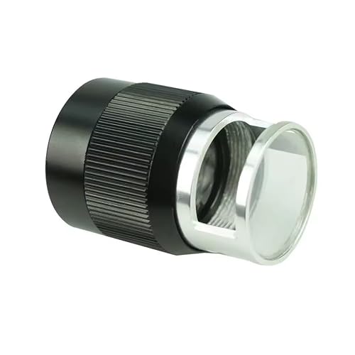 JSEIAJB 10X Stand Cylinder Magnifier Loupe Measuring with Scale for Jewelry Observation ﻿