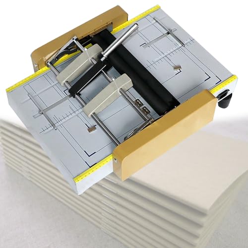 KYTGFH Electric Stapler Machine, Automatic Document Binding and Folding, Ideal for School and Office Use (Yellow)