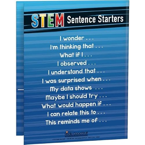 Really Good Stuff STEM Folders, 12 Laminated 2-Pocket Folders