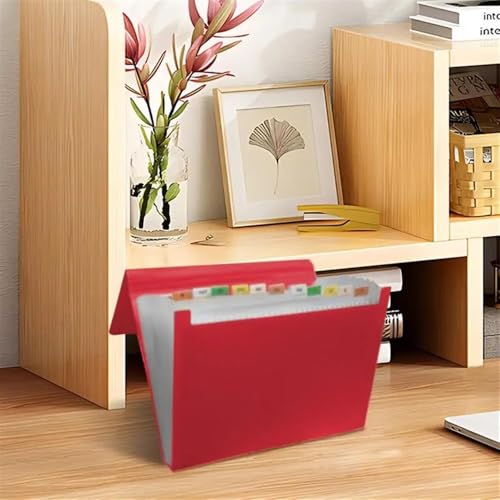 Filing Folder Important Document Folder Accordion File Organizer Expanding Letter Size Paper Office Supplies(Green)