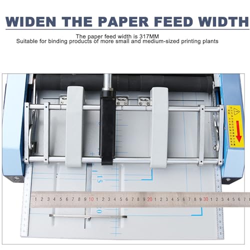 ddingsmafosee A3/Five Staple Holes Brochure Stapler Folding Machine, Electric Paper Book Stapler Creaser, Manual Paper Booklet Folder Booklet Making, Booklet Making Machine/for Printing Factories