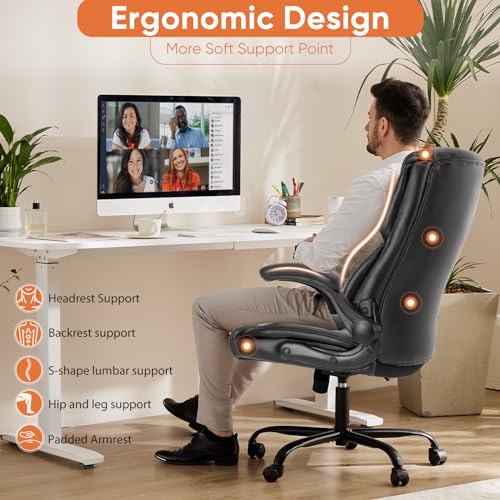 Sweetcrispy Heavy Duty Office Chair, Gaming Desk Chair 2 Pack