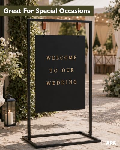Ilyapa Metal A Frame Sign, Chalkboard Sidewalk Sign - 30x50 in Outdoor