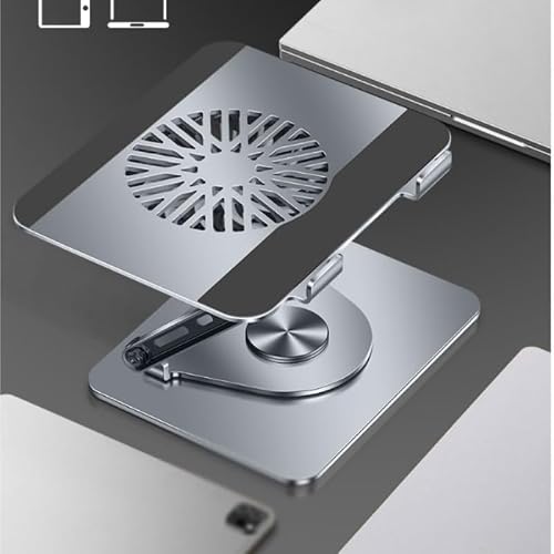 BXFIRS Carbon Steel Book Stand Silver Reading Rack 360 Degrees Holder