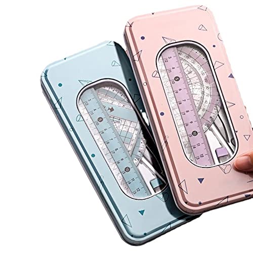 Math Ruler Set Student Geometry Learning Stationery Drawing School Supplies