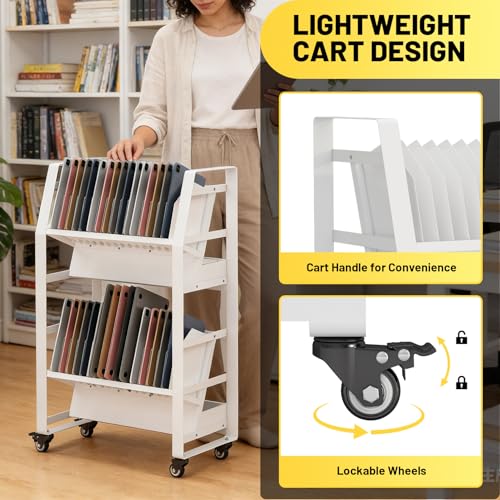 32 Mobile Device Charging Cart with Storage for Laptops and Chromebooks