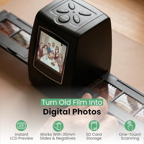 Memory Vault Box Negative Scanner, Converts 135 Film & Slides to Digital