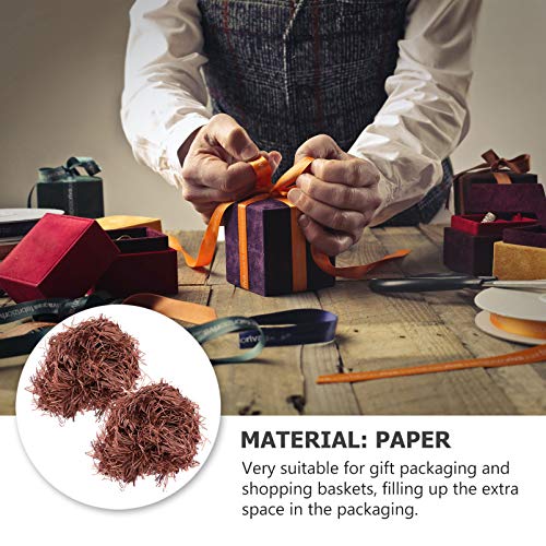 ETAZMDITE Shredded Paper for Gift Boxes, Glitter Shredded Tissue Paper For Easter Gift Filling Multicolor 22x15cm Pack Of 6(Coffee*2 Pieces,22 * 15Cm*3Pcs)