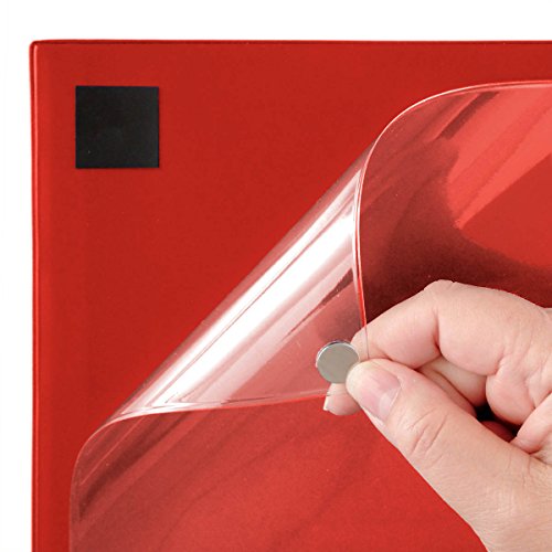 StoreSMART® Magnetic Closure Pockets - Magnetic-Back - 11" x 17" - 10-Pack - Red - MCP3512MB-R-10