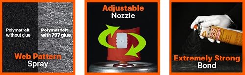 Polymat 797x Hi Temp Spray Adhesive Can high Temperature Headliner Glue 220F (2)