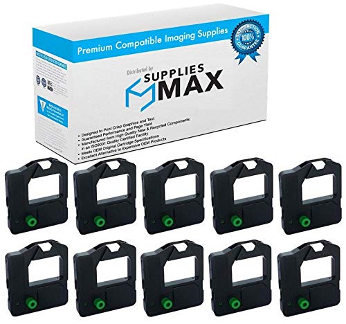 SuppliesMAX Compatible Replacement for Olivetti DM-90/DM-95/DM-99/DM-100 Black Printer Ribbons (10/PK) (82556N)