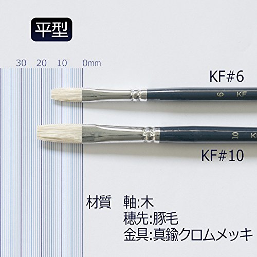 Sakura Craypas KR#4 (10) Paint Brush, Pig Hair, Round, No. 4, Wooden Shaft, 10 Pieces
