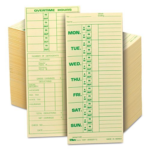 TOP1291 - Time Card for Pyramid Model 331-10 by Tops
