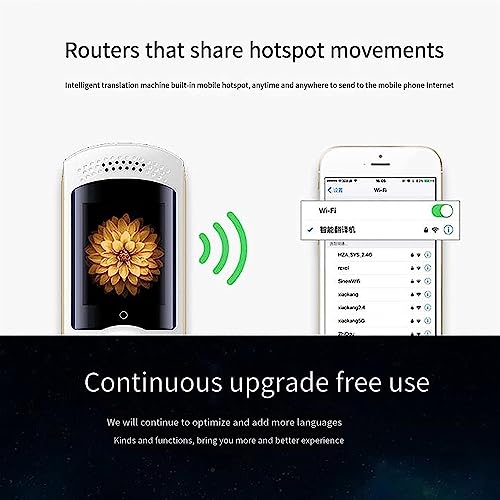 EliteBloom Language Translating Device, Lightweight Portable Scanning Translator, Languages P Translator, Portable Foreign Language Real Time Way Translations,