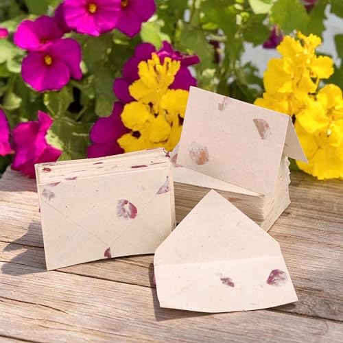Kathmandu Valley Co. 50 Pack Lokta Cherish Cards & Envelopes, Bougainvillea