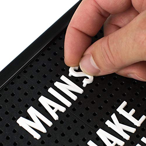 Black Framed Peg Board - Retro Style Menu Board - Quick Change Message Board