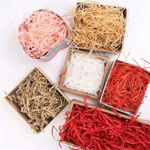 INNKJXCKVX Gift Basket Filler 300g Raffia Paper Raffia Stuffing DIY Wedding Party Gift Box Candy Material Packaging Filling Decoration Crepe Paperno.43(Lake Blue)