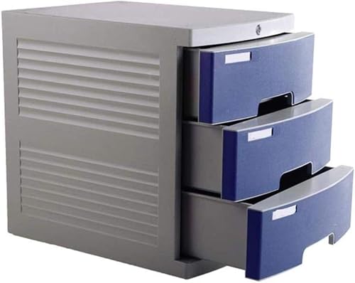 UYCVT File Cabinet Flat Stationery 3-Shelf Lockable Desktop Storage Cabinet Plastic Office File Cabinet Storage Cabinet
