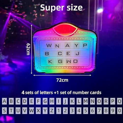 Bottle Presenter for Night Club, Bottle Service SignVip, Bottle Service Lights,Changeable Letters VIP Service with 4 Letter Sets & 2 Number Kit【Direct delivery from US Warehouse】,A