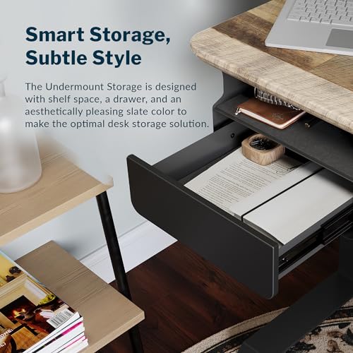Vari Steel Under Desk Drawer – Storage Organizer – Black