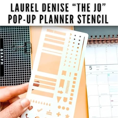 8 Pcs Manual Templates for Planning Calendar Reusable Dot Grid Log Template Transparent Handmade Flexible Record