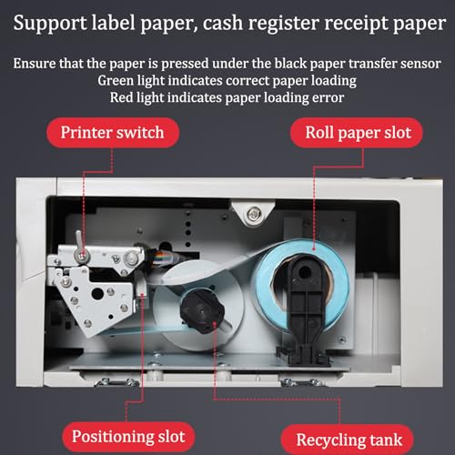 Smart Weighing Cashier Scale All-in-1 Machine,Barcode Label Printing Electronic Scale,Commercial Cash Register Scale,Maximum Weighing of 15 kg,Two Printing Functions,for Weighing and Cash Register