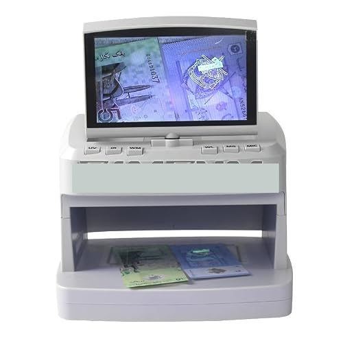 V100 Portable Counterfeit Banknote Detector LCD Display Fast Counting