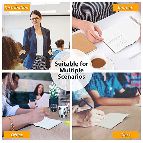 feela 170 Pack Blank Kraft Notebooks, Unlined Sketchbook Mini Cute Note Pad for Drawing Writing, Journal Bulk For Kids Students Office School Supplies, A6, 48 Pages, 4.25” X 5.5”, Black and Brown