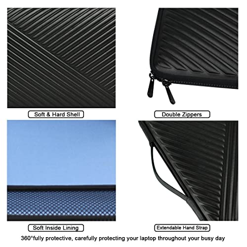 Shockproof Water-Resistant Universal Zipper Case Protective Laptop Sleeve Case Portable Tablet (Color : Black Size : 13-inch) (Black 10)