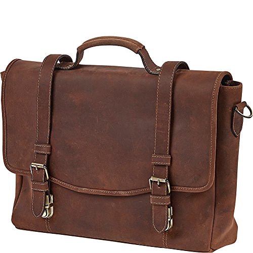 Claire Chase Rustic Messenger Laptop Messenger Bag, Rustic Brown