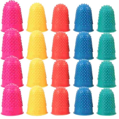 Rubber Fingers Tips 120 Pcs Anti Slip Finger Protector, Wear Resistant Reusable Fingertip Guard
