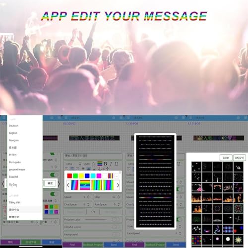 LED Bottle Presenter Programmable, Bottle Service Signs for Night Club, with Color Change and Scrolling Message, Birthday DIY Custom - crylic LED Logo Message Board,BigScreen