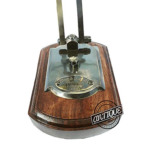 Victorian Antique Brass Magnifying Glass Desktop Decorative Gift Reading Movable Magnifier for Collectors