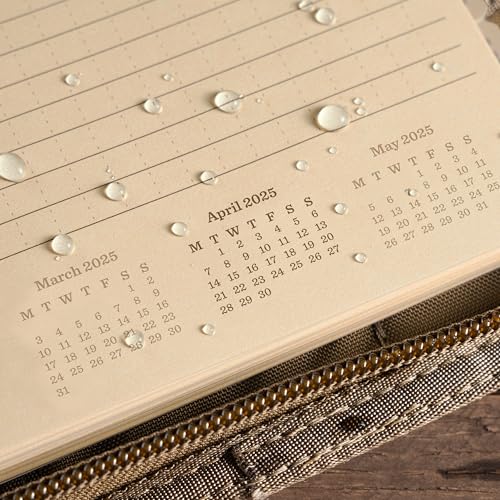Rite in the Rain 2025 Dated Weekly Loose Leaf Calendar Set, 5” x 7”, Tan Sheets, 365 Days (No. PL2025W)