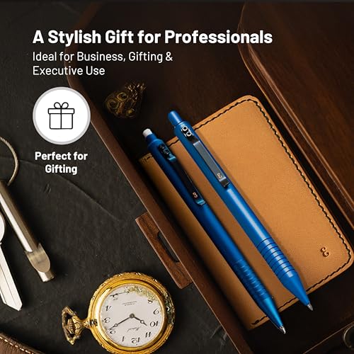 EDC Grafton Aegean 0.7mm Metal Gel Ink Pen and Mechanical Pencil Set