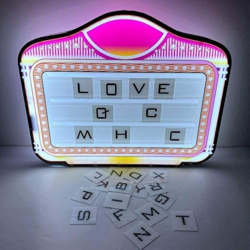 Bottle Service Sign, Custom Message Bottle Presenter for Night Club, APP Programmable Texts Scroll Play RGB Color Display Screen,LED Message Board Color Letter Billboard with 2x5000mAh Batteries
